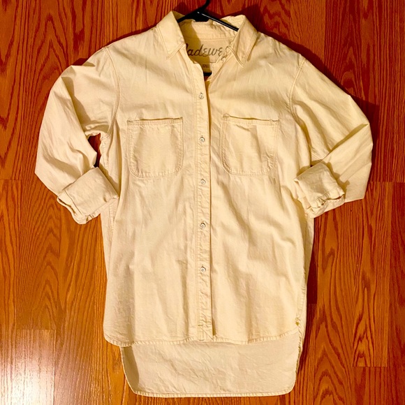 Madewell Boyfriend Oversized Button Down Shirt - Picture 3 of 9